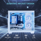 MLOONG Gaming PC Desktop, AMD Ryzen 7 8700F, GeForce RTX 5060Ti 8GB, 3